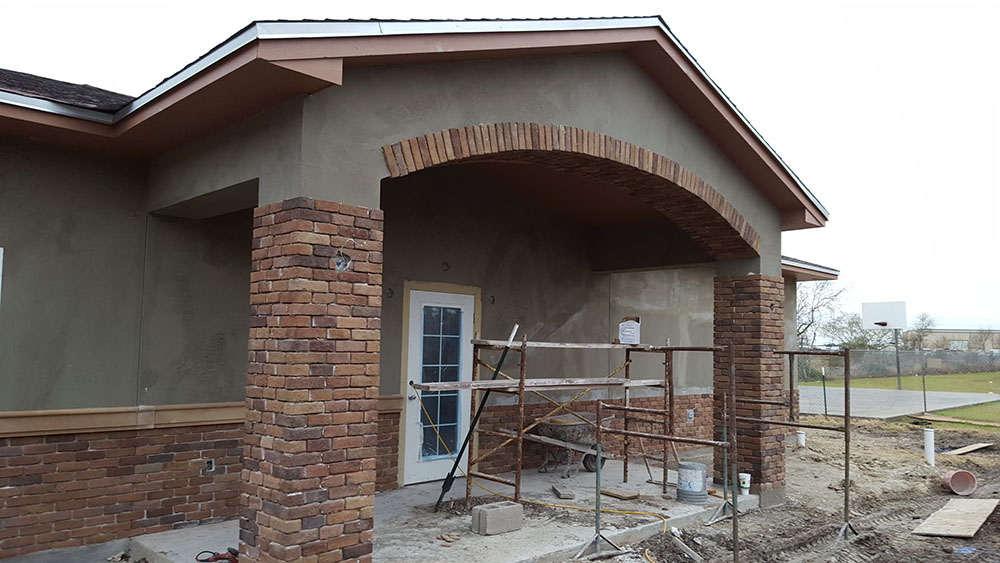 Beautiful work by our masonry contractors.
