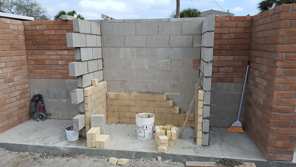 Outdoor kitchens and oven construction.