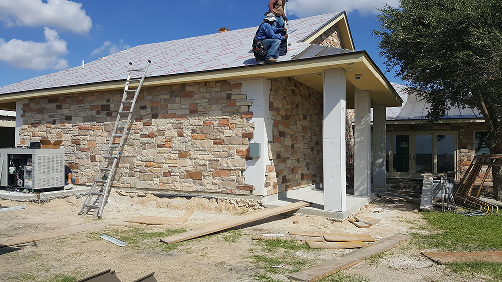 Stone pillars for home. 