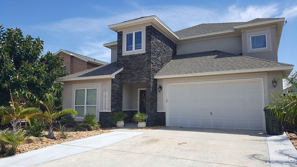 Stone work project by Coastal Masonry. 