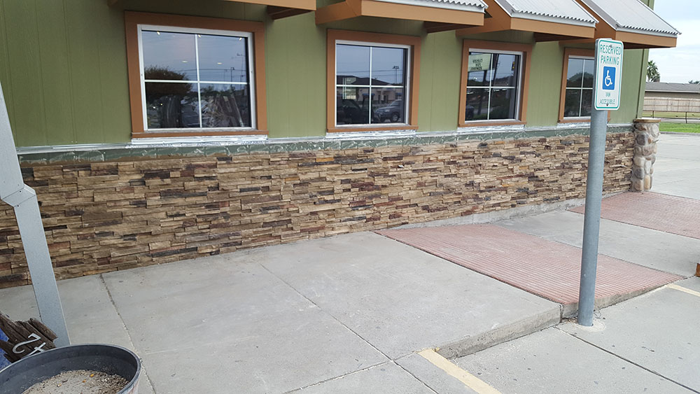 Professional work by masonry contractors. 