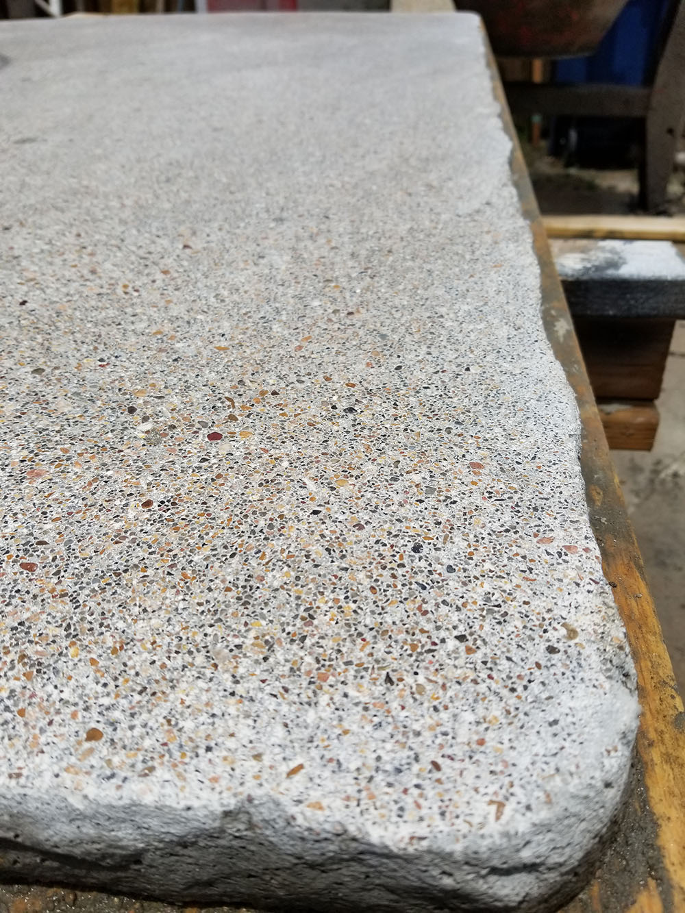 Beautiful concrete countertop. 