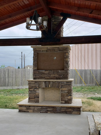 Storage space for outdoor kitchens.