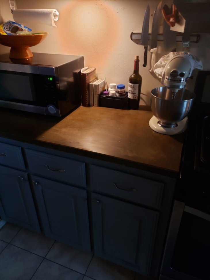 Concrete countertop for bar. 