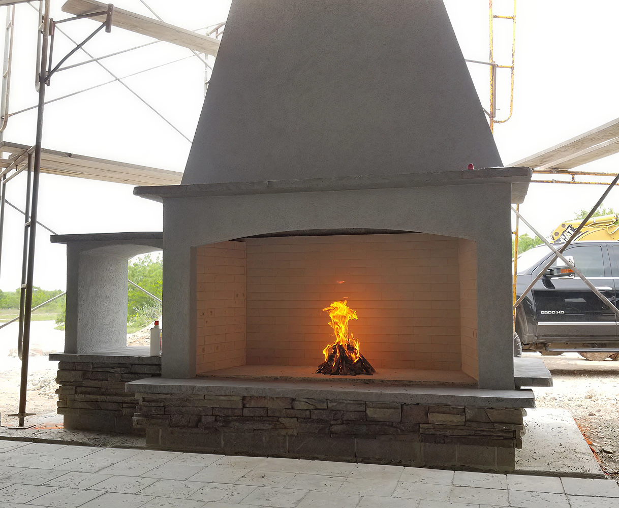outdoor fireplace contractors